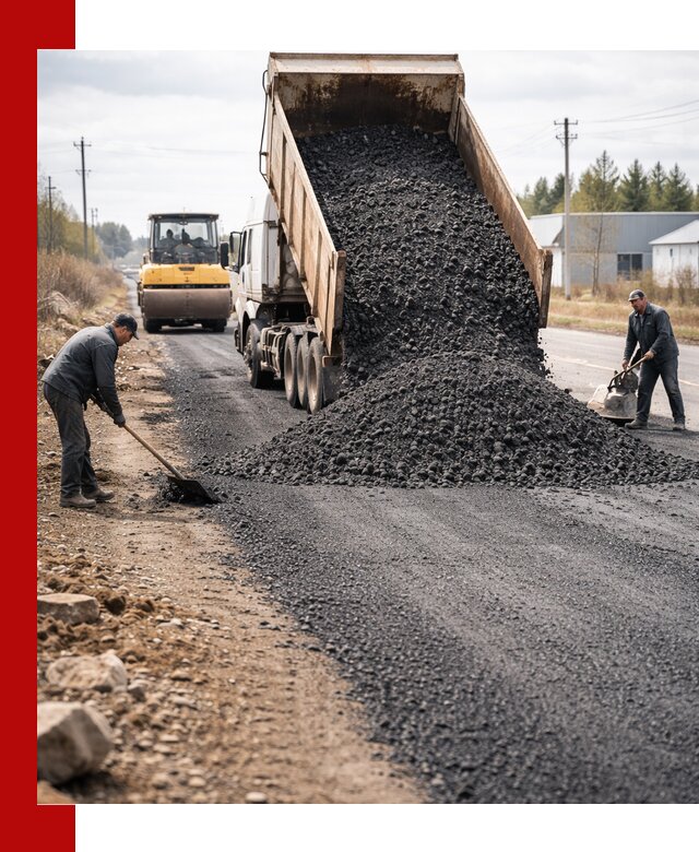 Асфальтовая крошка для дорог в Сыктывкаре — поставка и доставка