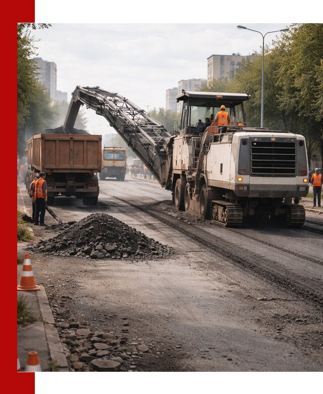 Фрезерованный асфальт в Сыктывкаре — удаление и вывоз старого покрытия