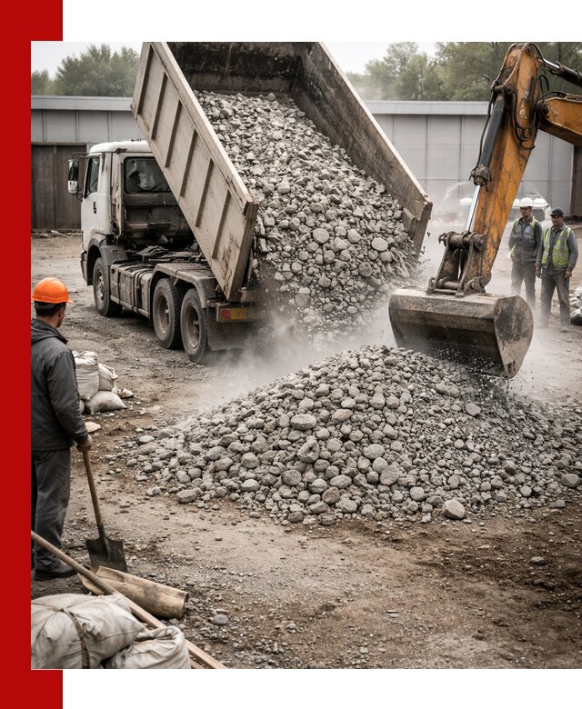 Доставка дробленого бетона в Сыктывкаре оптом и в розницу