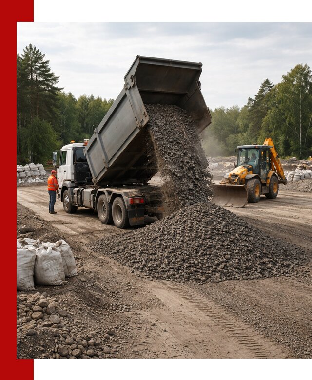 Доставка дробленого асфальта в Сыктывкаре для дорожных работ