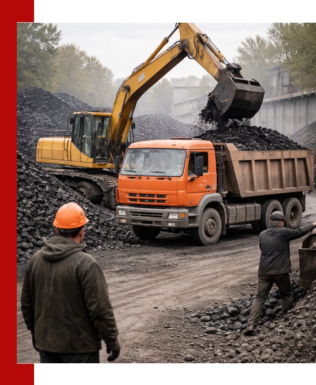 Доставка угля автотранспортом в Сыктывкаре быстро и выгодно