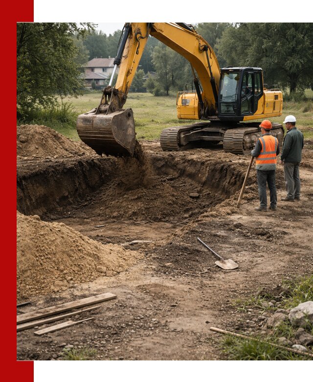 Рытье котлована под фундамент в Сыктывкаре (быстро и недорого)