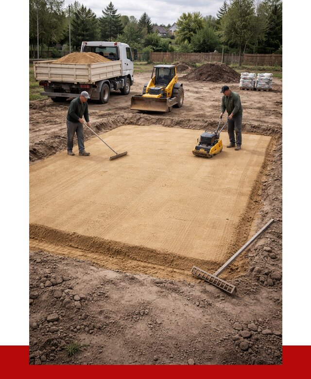 Устройство песчаной подушки в Сыктывкаре от 4640 р. ПРОНЕРУДСкт