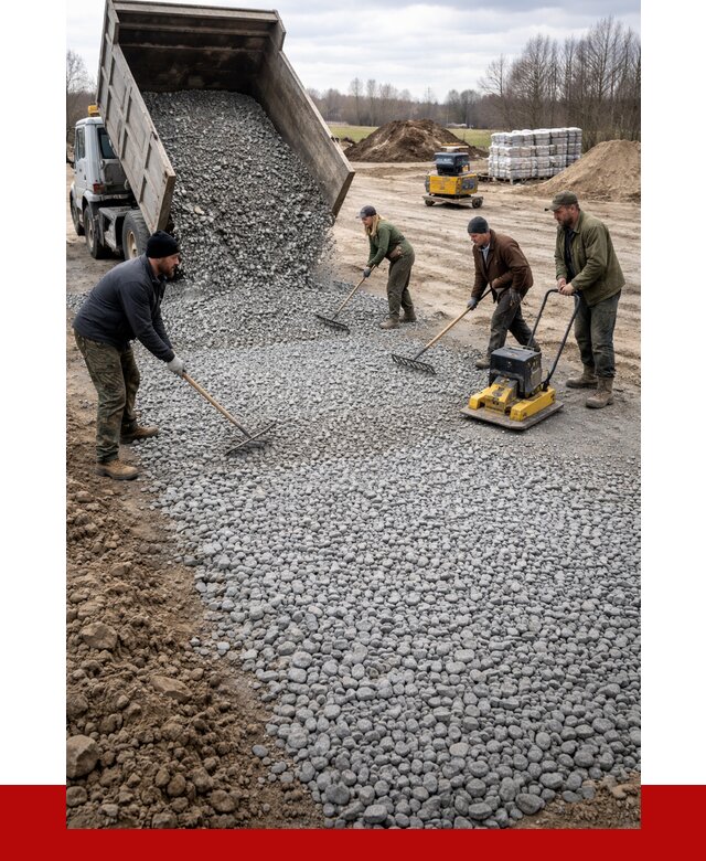 Устройство щебеночной подушки в Сыктывкаре от 4640 р. ПРОНЕРУДСкт