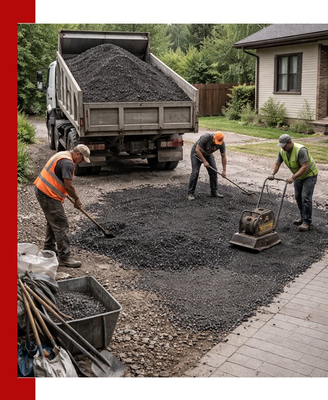 Асфальтовая крошка для двора с доставкой в Сыктывкаре